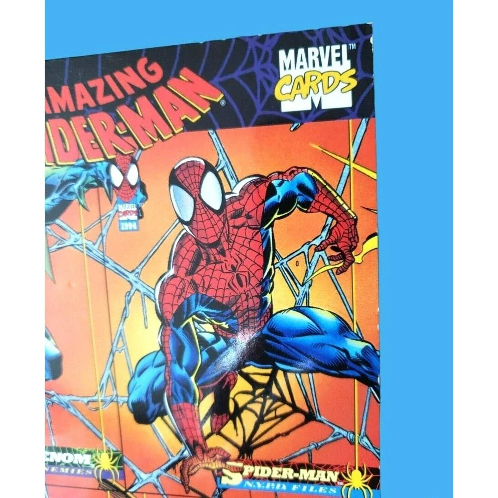 1994 Amazing Spiderman 1st Ed. Uncut 4 Promo Sheet Marvel Trading Cards